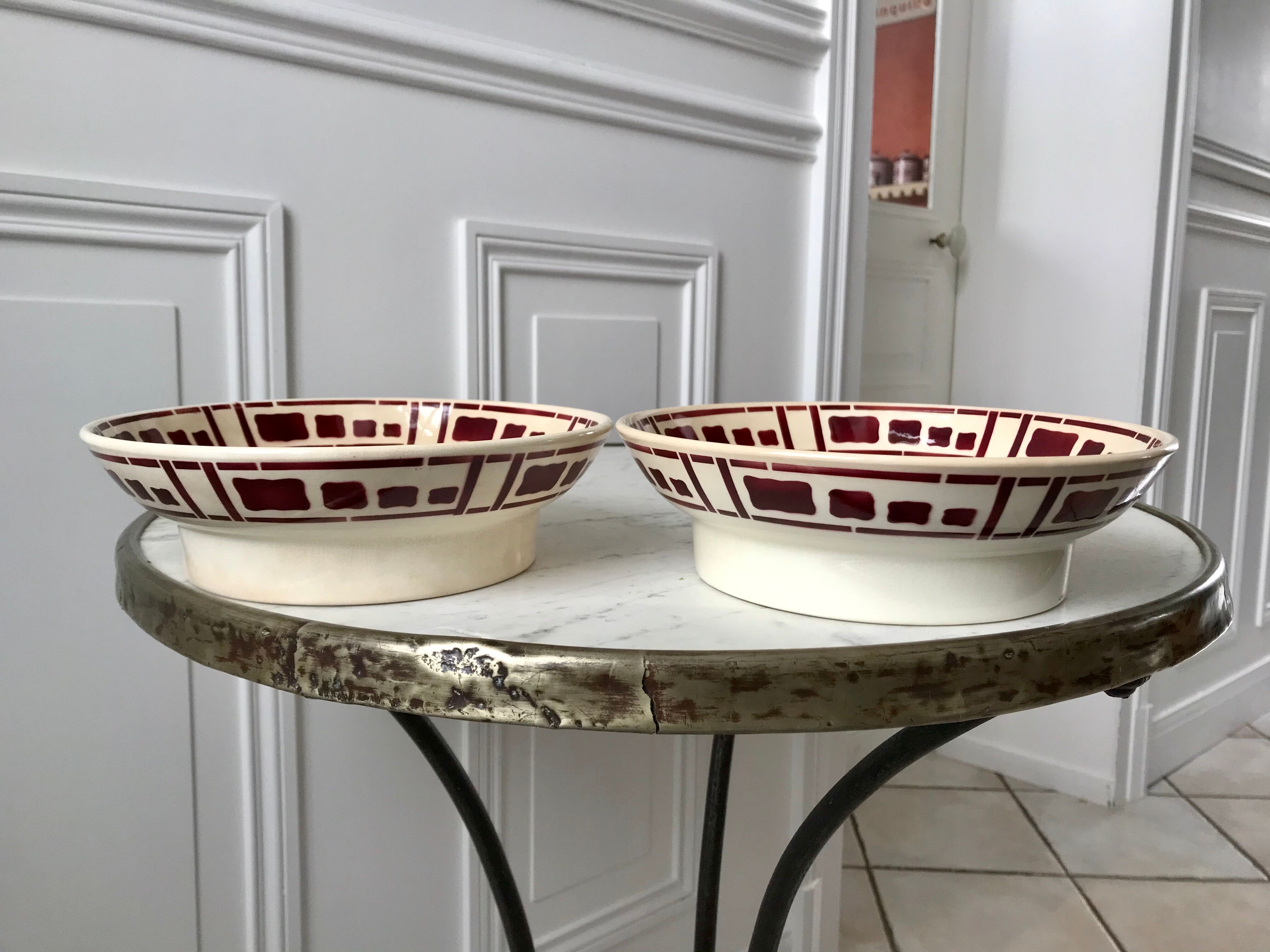 Compotier form modernist Badonviller model Barbizon 30s