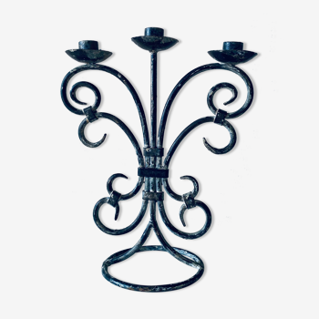 Old iron chandelier
