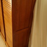 Radia vintage oak double curtain binder cabinet