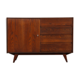 Dark vintage dresser by Jiroutek model U-458, circa 1960