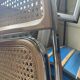 Chaises Plia Castelli en bois et cannage