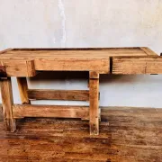 Old small carpenter's workbench from the 1920s.
