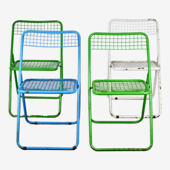Série de 4 chaises Ted Net, par Niels Gammelgaard