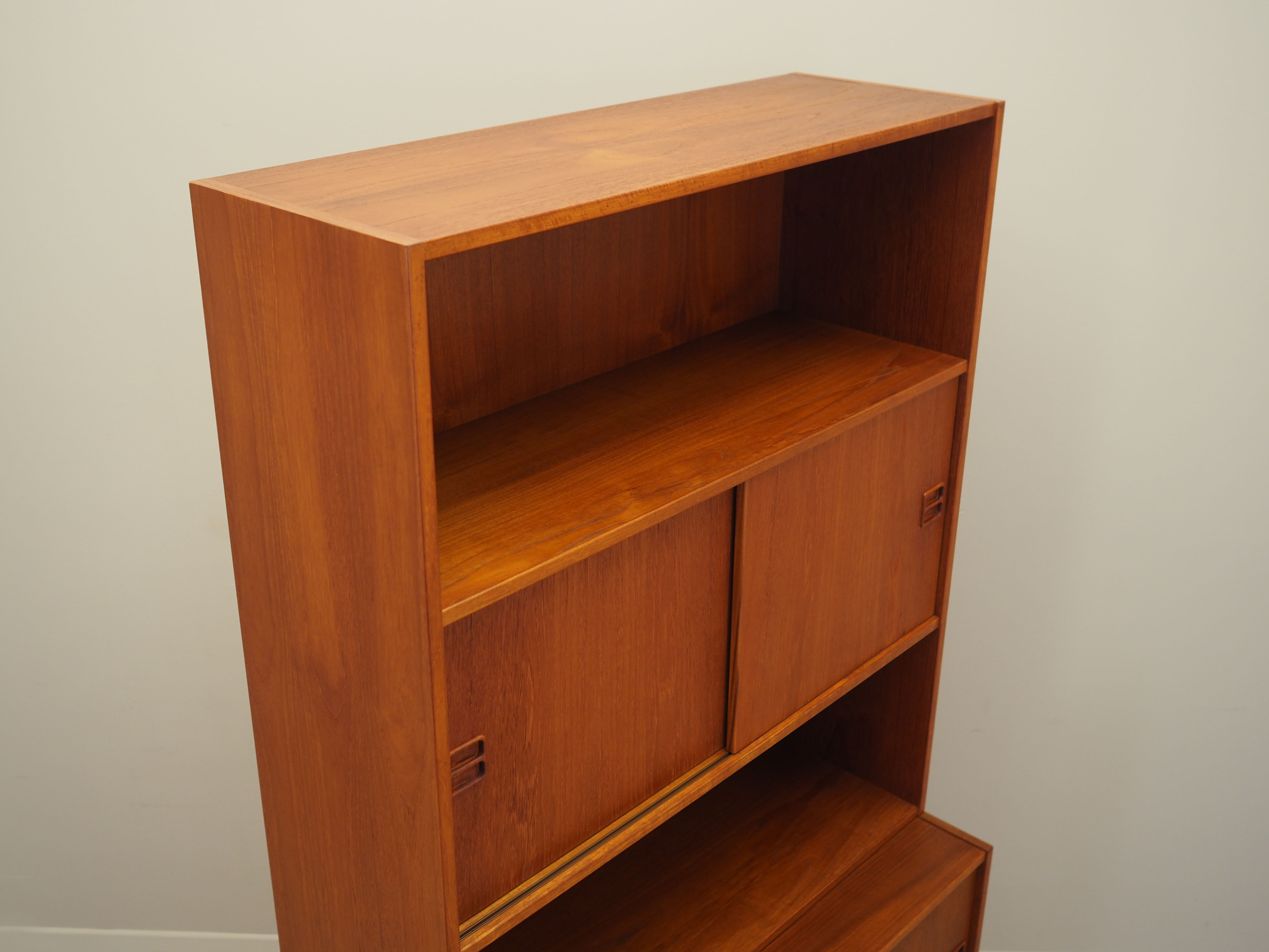 Teak bookcase, Danish design, 1960s, production: Denmark
