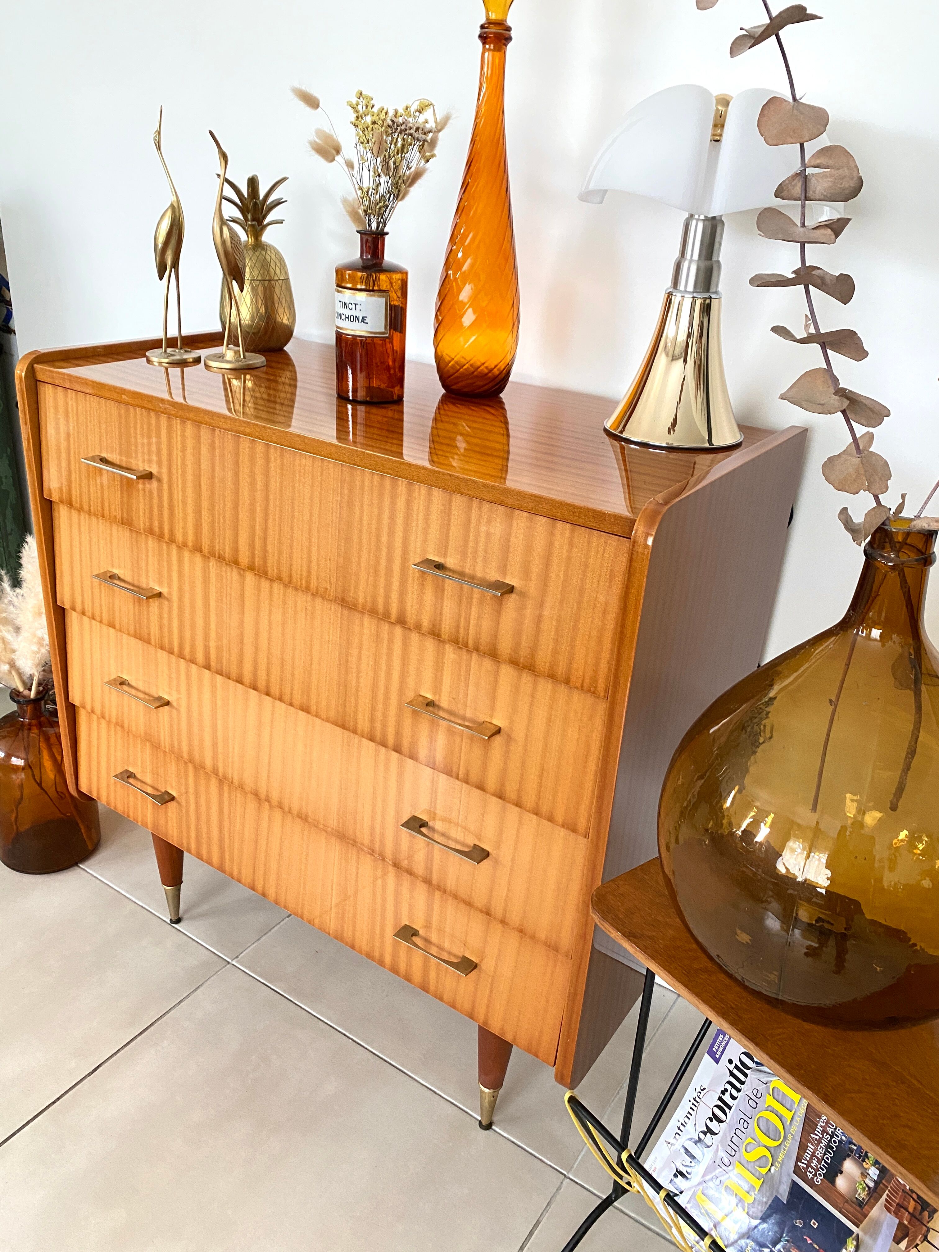 Vintage chest of drawers 4 drawers Capelle