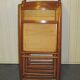Lot de 4 chaises pliantes cannées années 70