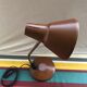Office lamp workshop metal brown - flexible arms chrome 70vintage