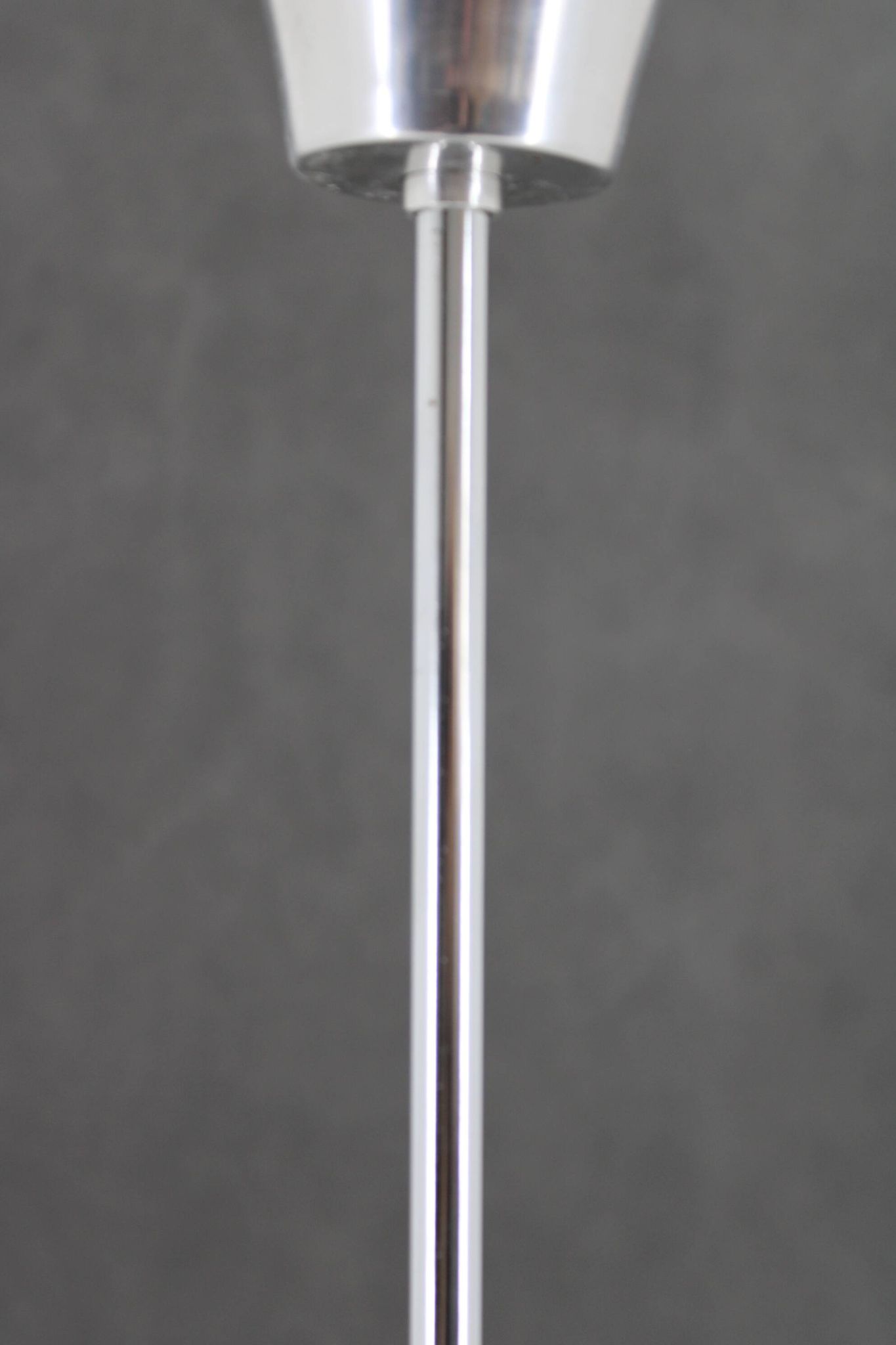 1970s Targetti Sankey Italian Chrome and Opaline Glass Chandelier