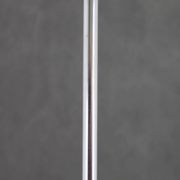 1970s Targetti Sankey Italian Chrome and Opaline Glass Chandelier