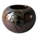 Sandstone ball vase signed Yves Remond