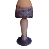 Lampe champignon en verre marmoréens 1930/1950