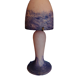 Lampe champignon en verre marmoréens 1930/1950
