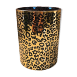 Photophore relief gold and black wild pattern