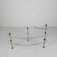 Etagere with 3 glass plates, kidney shape, 1950s