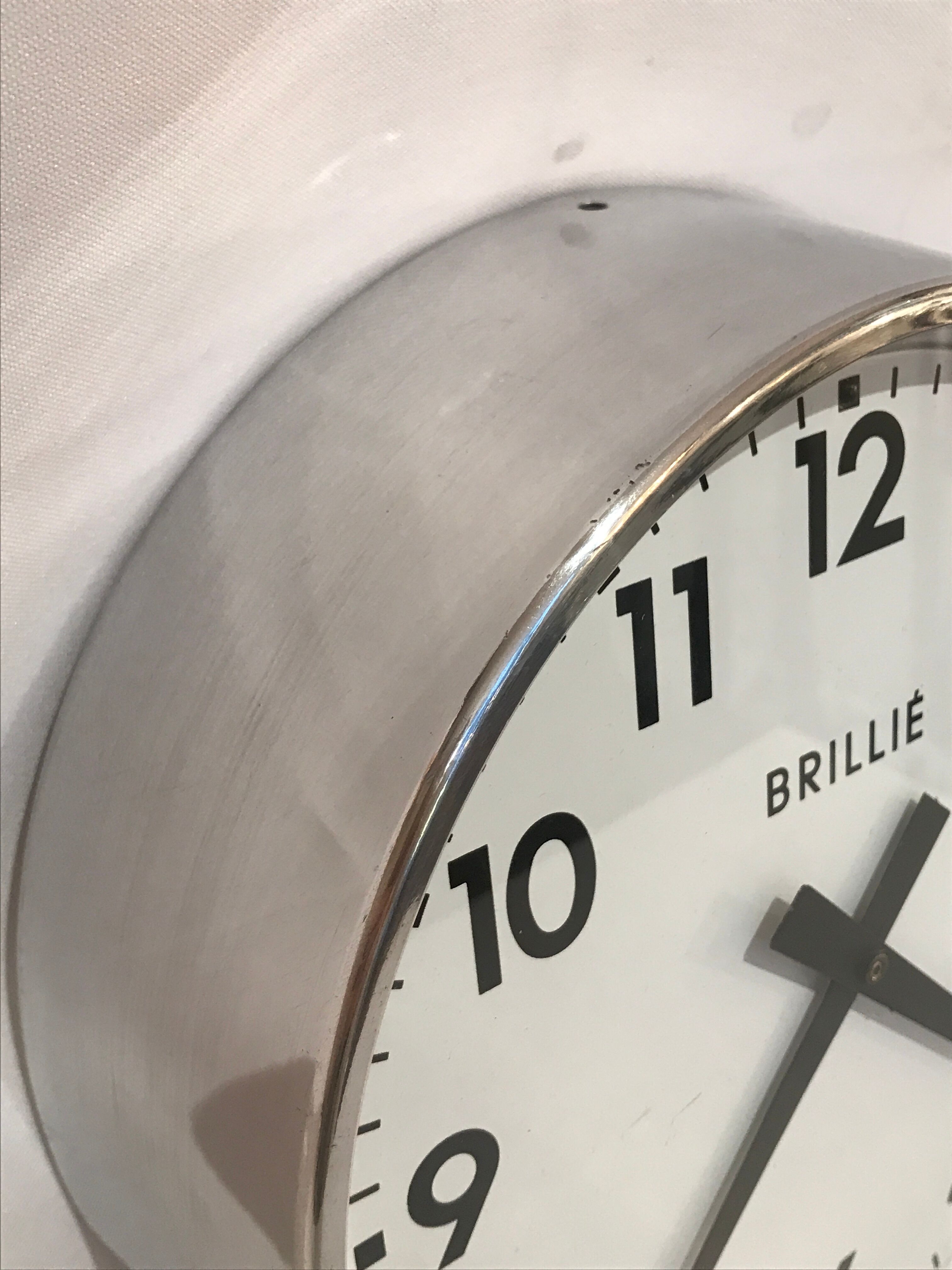 Industrial Brillie clock 25 cm functional vintage
