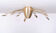 Rose gold color esteluz halogen ceiling lamp 1980s spain