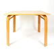 Table carrée en bois années 80
