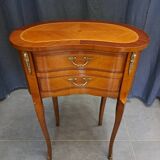 Chevet rognon en marqueterie style Louis XV