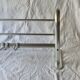 Large vintage aluminum wall coat rack