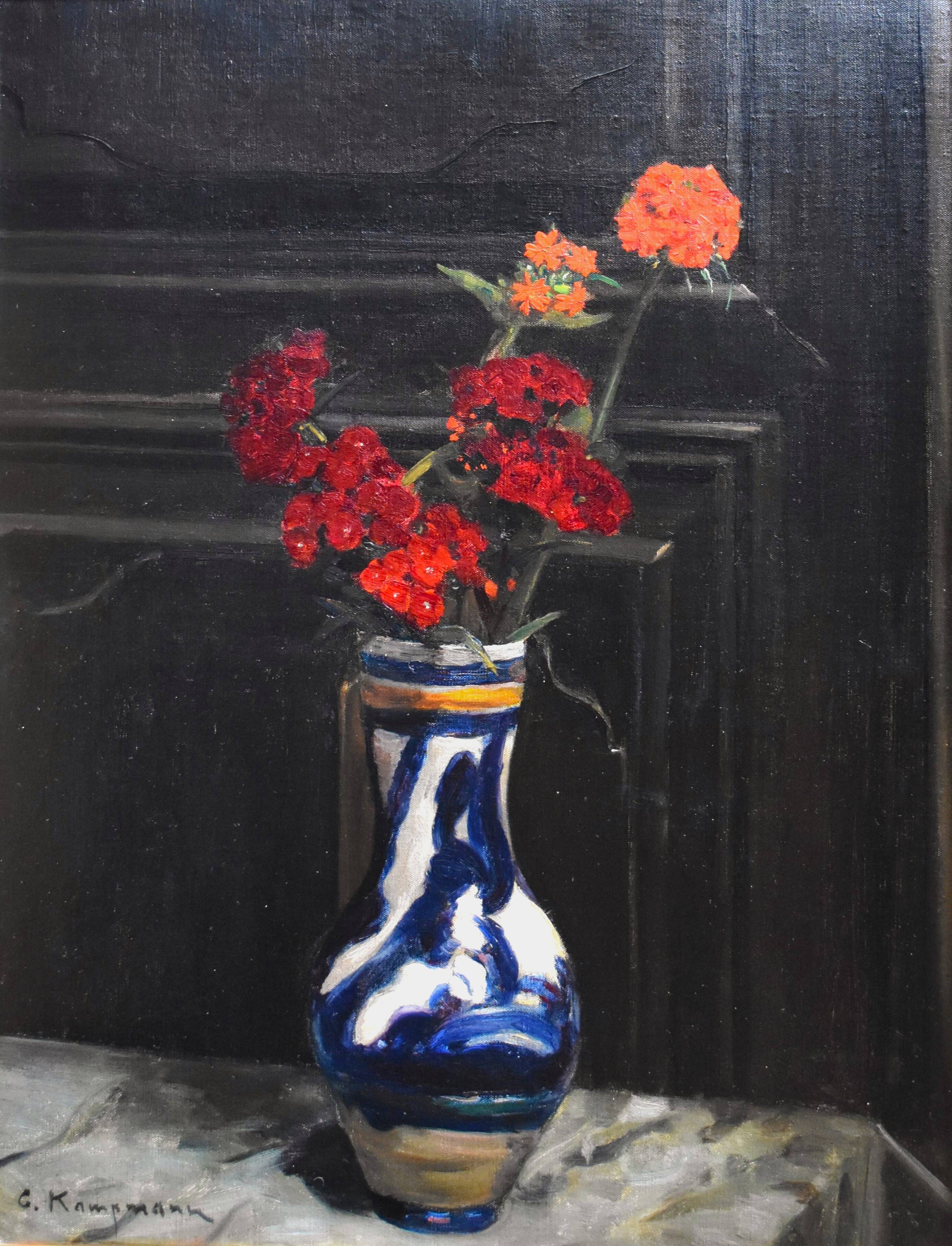 Gustav Kampmann, Vase of Flowers (circa 1910)