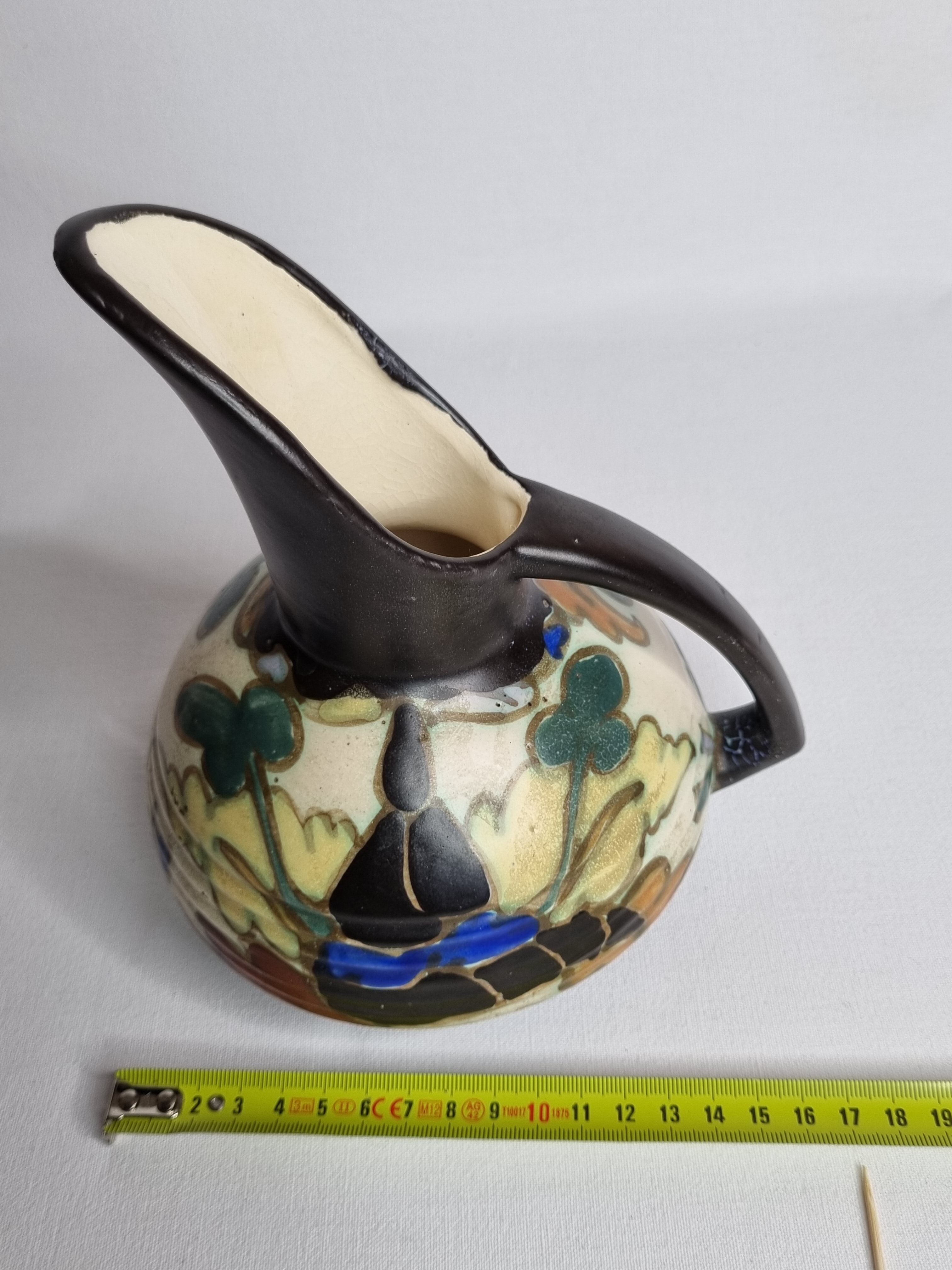 Vase Art Deco Ceramics Montoise, Bergen, 1930