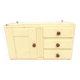 Small vintage wooden wall cupboard.