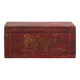 Small ancient garnet red chest (c.1900) #43