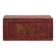 Small ancient garnet red chest (c.1900) #43