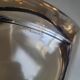 Vintage square smoked glass ashtray