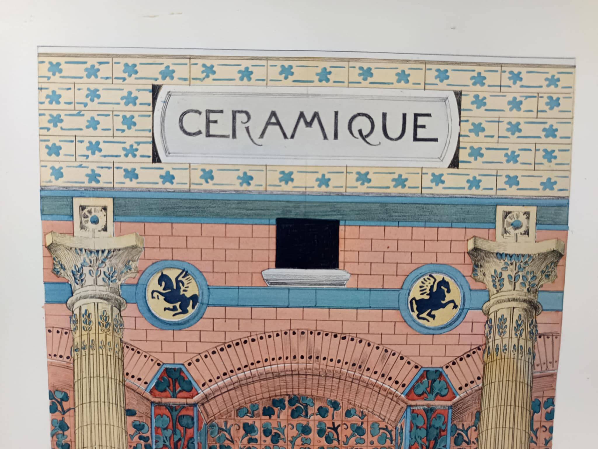 Art Nouveau ceramic illustration by René Binet, 1902