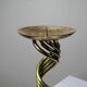 Twisted brass candlestick "Barley Twist" Mid-Century modern, 1950-1970