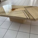 Table basse travertin années 70/80