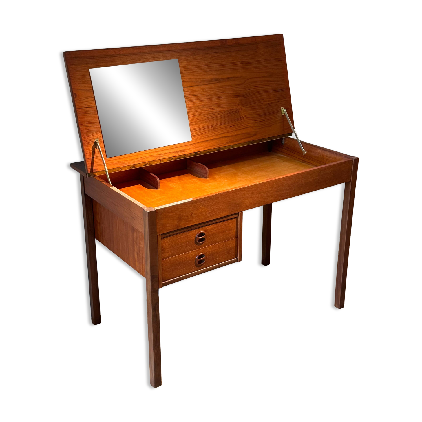 Scandinavian vintage teak desk / dressing table "Arnold"