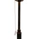 Classic Green Leather rapt floor lamp with shade 1950s France