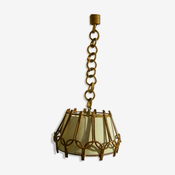 Vintage rattan pendant lamp