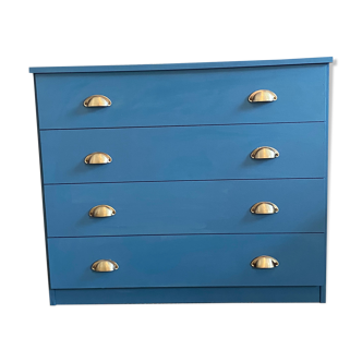 Commode bleu