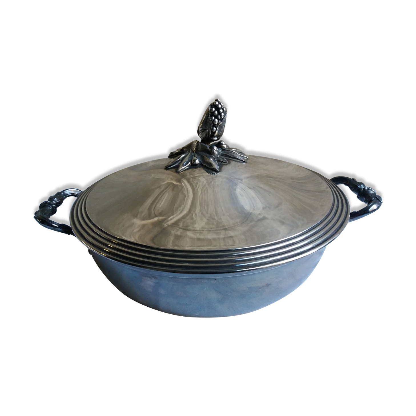 Vases "christofle" silver metal