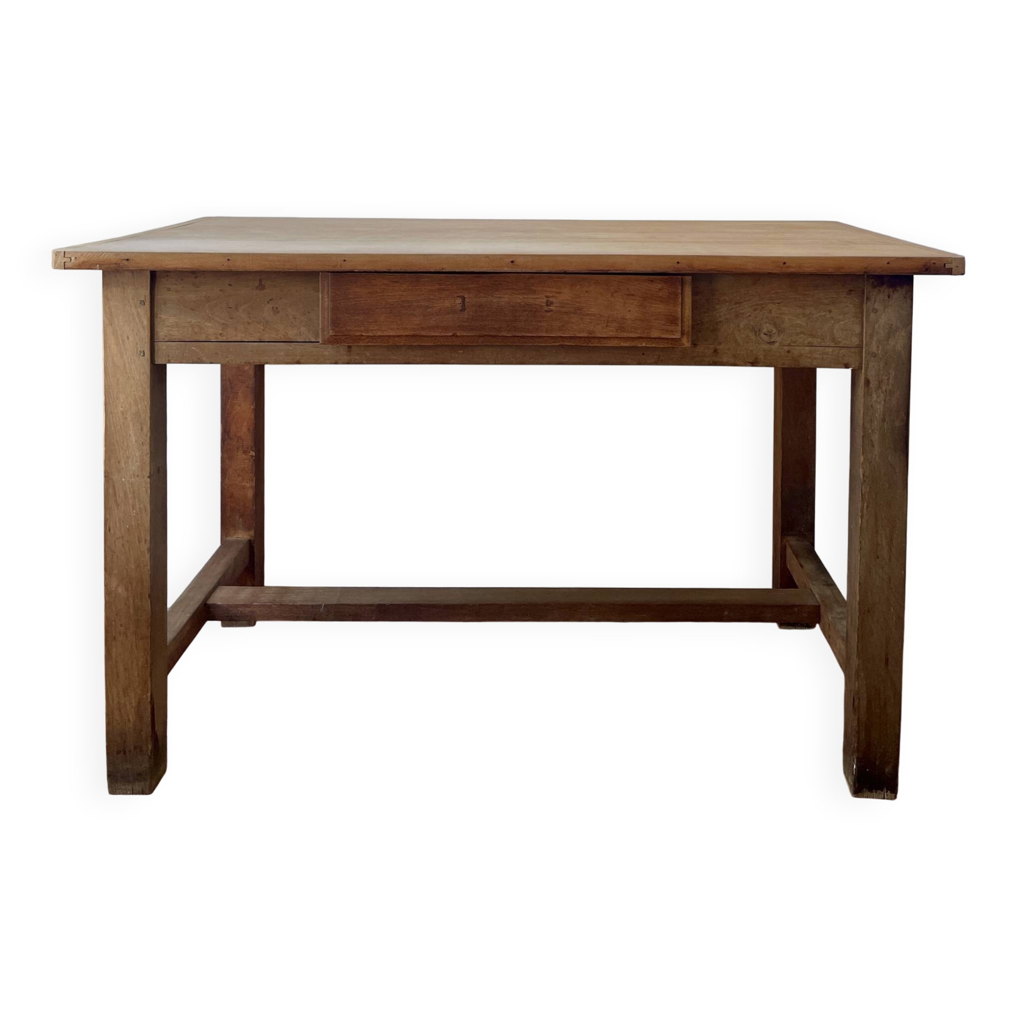 Small antique farmhouse table in wood – 120 cm