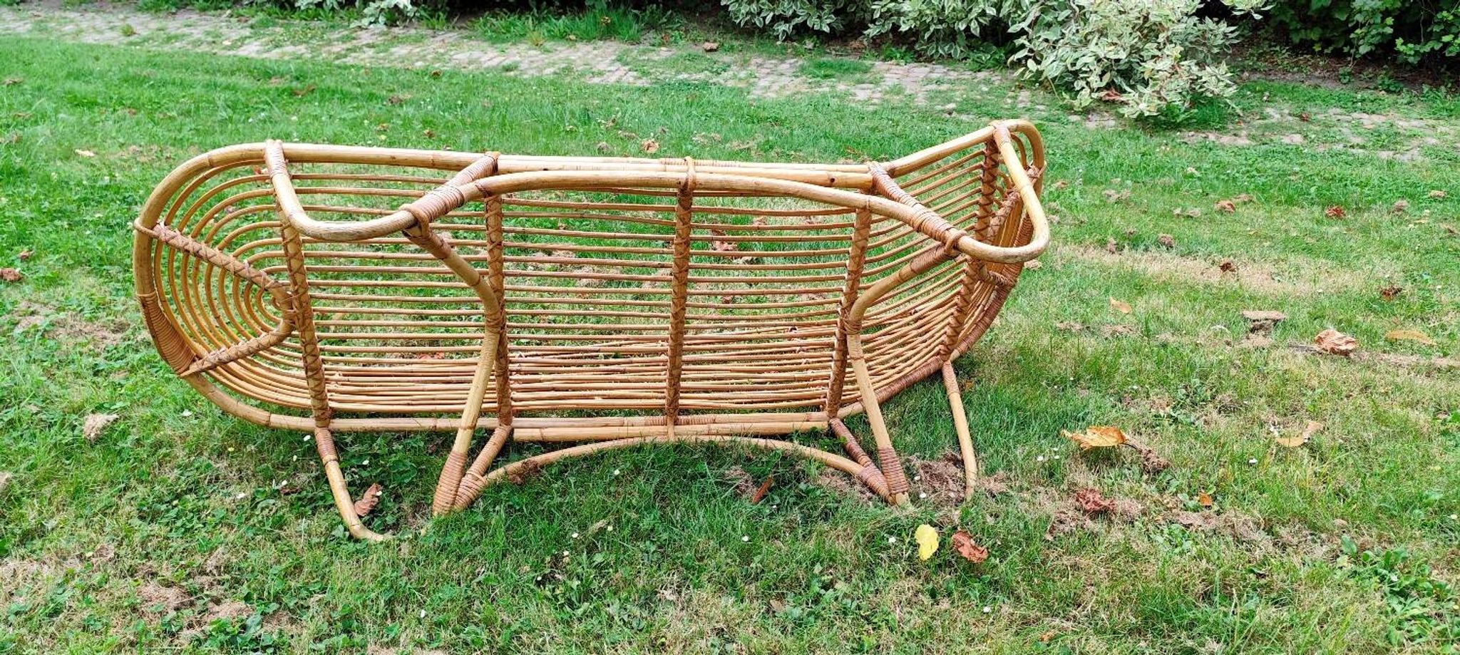 Méridienne en rotin