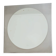 Round mirror with a square brushed aluminium frame, 1970-1980.