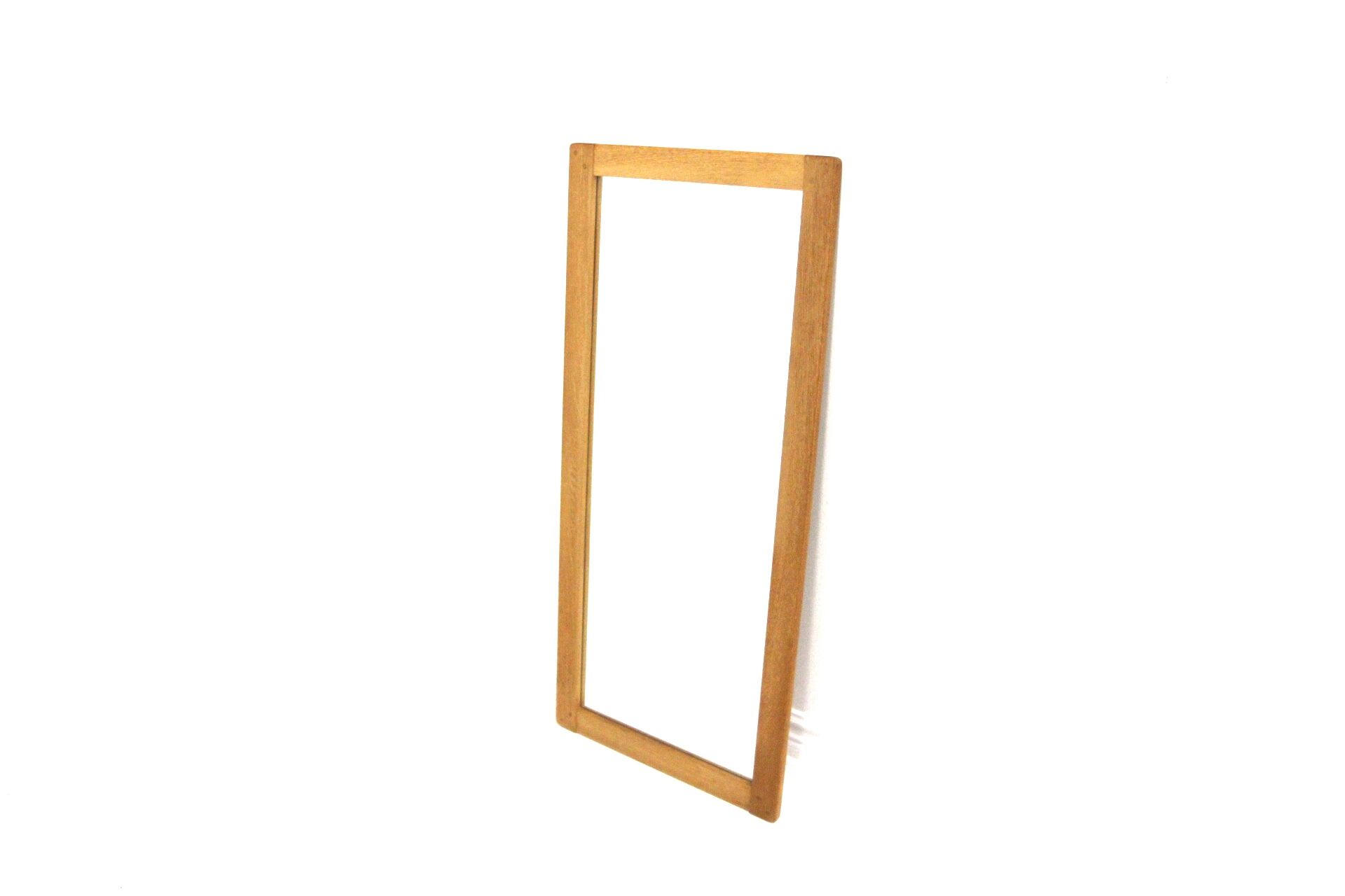 Scandinavian oak mirror, Sweden, 1960, 114cm x 52cm