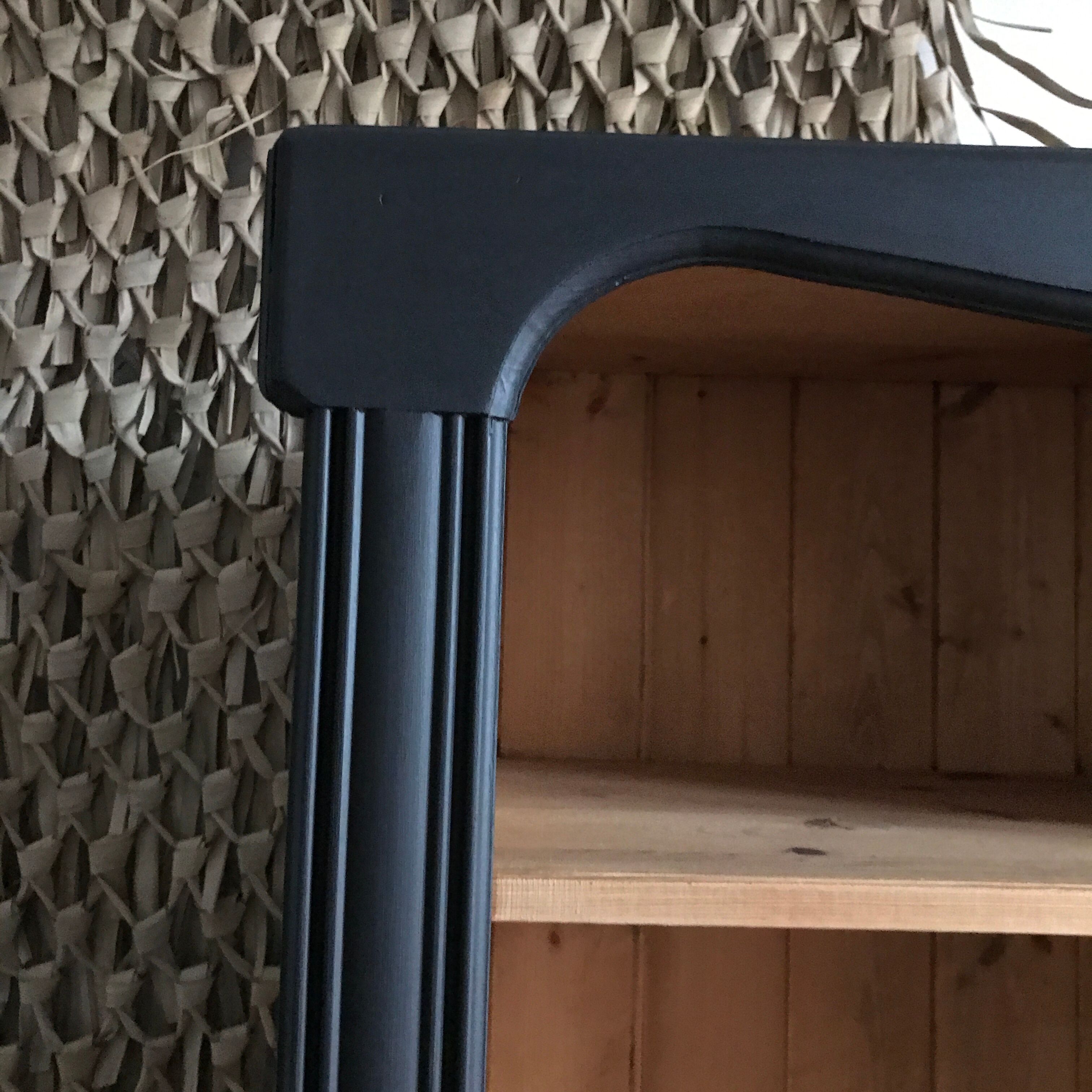 Wooden and black library