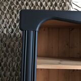 Wooden and black library