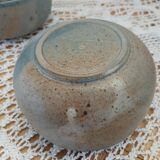 5 antique stoneware bowls