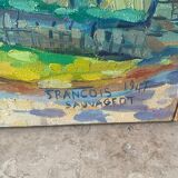 Signed landscape from 1947
