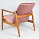 Original GFM-64 model, designer E.Homa, 1960s, upholstered, pink velvet