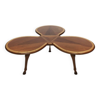 Unique Horse Petal And Hoof Tripod Coffee Table 1970s Mid Century French