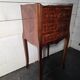 Louis XV style bedside table in marquetry with 3 drawers.