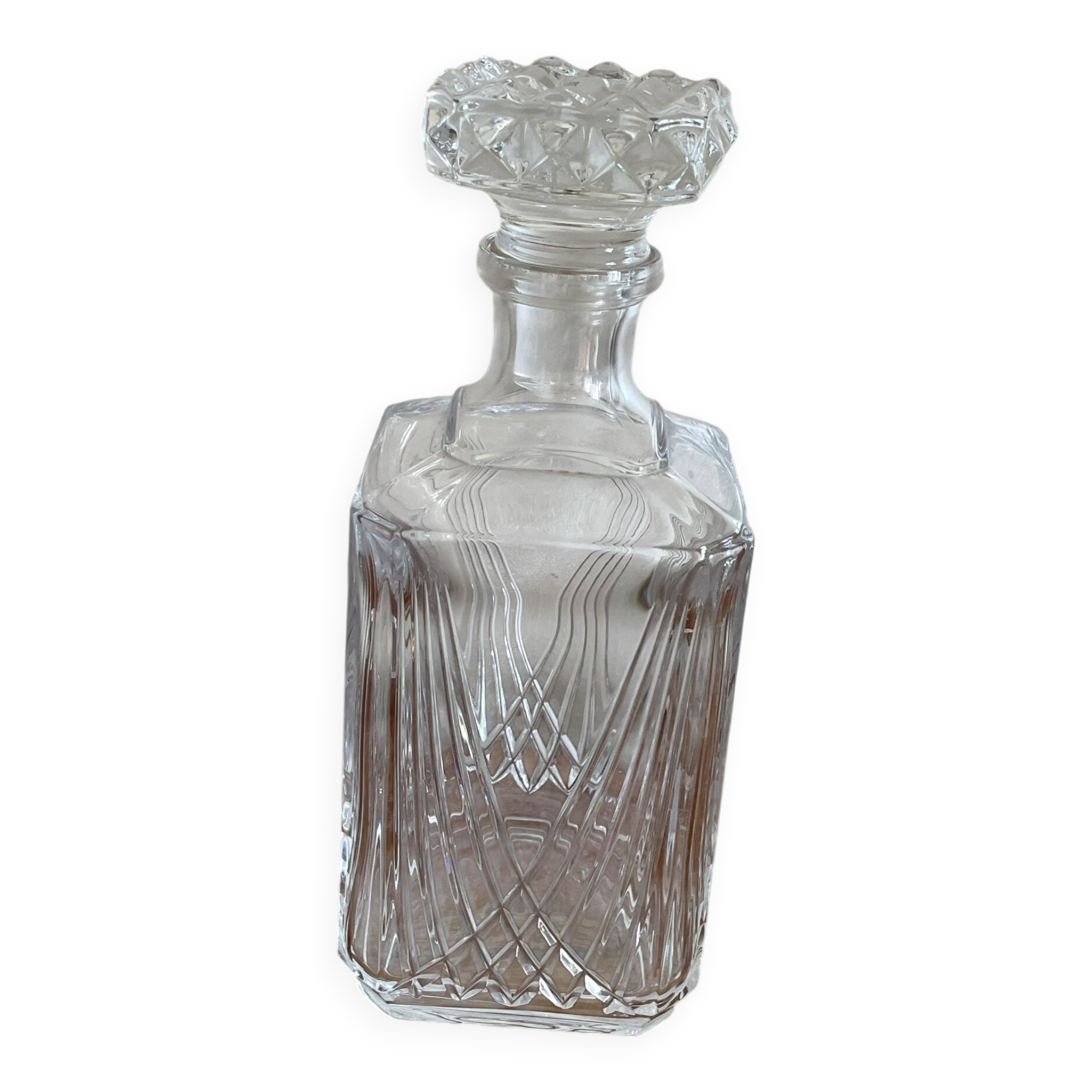 Cut glass carafe