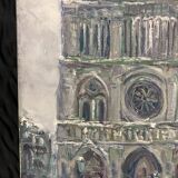 Pierre PERESS (1919-1990) Notre-Dame de Paris, Oil on canvas 1980's